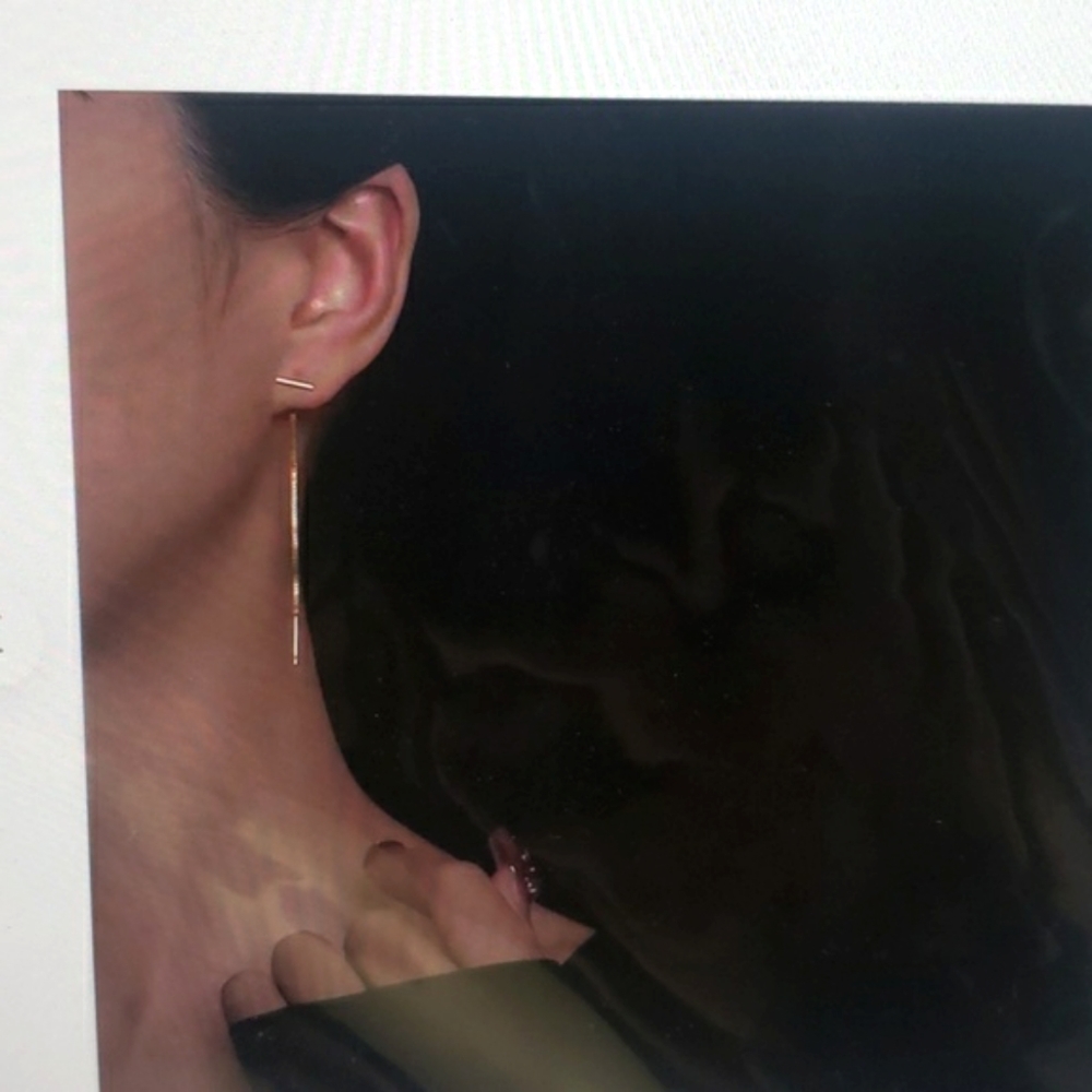 Siren's Collection 18K Gold Plated Threader drop Earring (1)